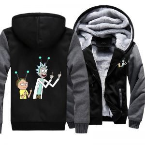 Rick and Morty Middle Finger  Jackets -  Winter Jacket
