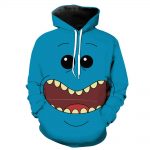 Rick and Morty Mr Meeseeks Face Hoodie - Mr. Meeseeks Blue Clothes