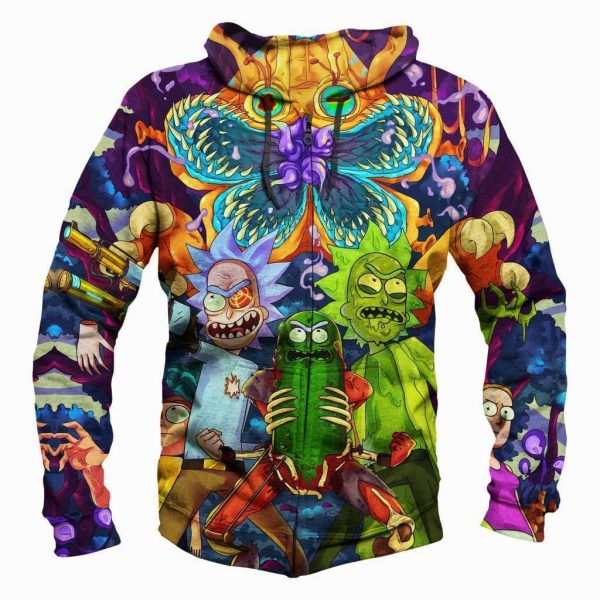 Rick and Morty Pickle Rick Hoodies - Pullover Colorful Hoodie