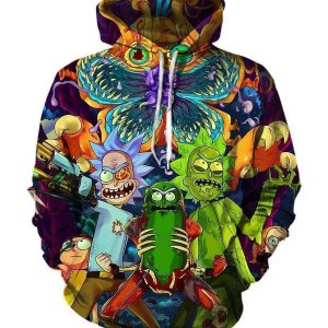 Rick and Morty Pickle Rick Hoodies - Pullover Colorful Hoodie