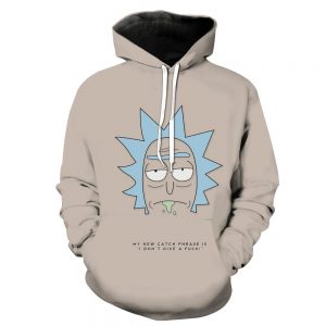Rick and Morty Rick Face Hoodie - Rick and Morty Apparel