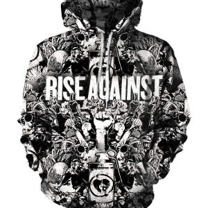 Rise Against Hoodies - Pullover Black Hoodie