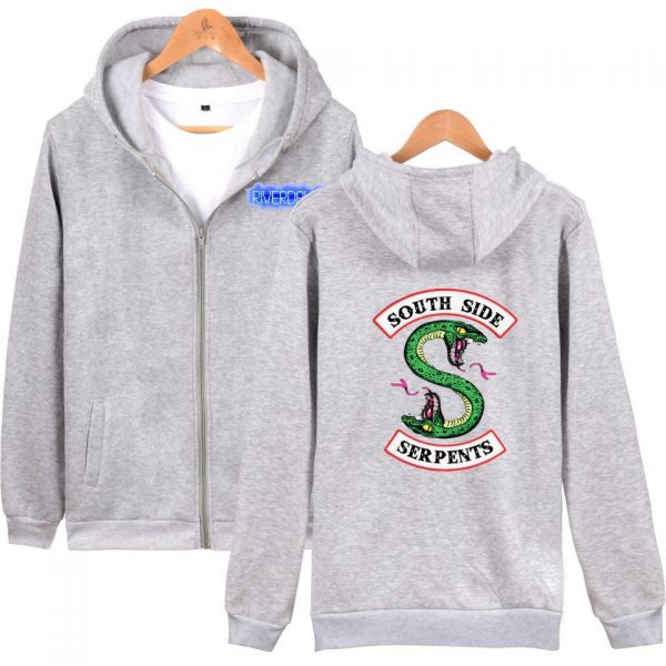 Riverdale Hoodies - Riverdale Double-Headed Snake Logo Icon Zip Up Hoodie