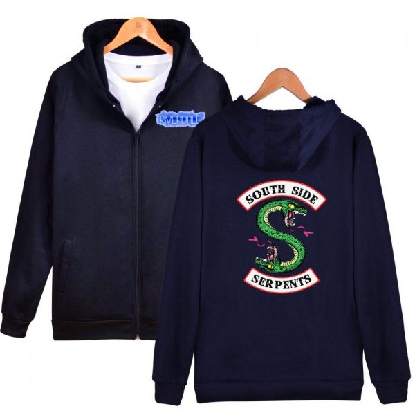 Riverdale Hoodies - Riverdale Double-Headed Snake Logo Icon Zip Up Hoodie