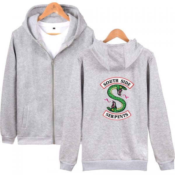 Riverdale Hoodies - Riverdale Series Double-Headed Snake Cool Zip Up Hoodie
