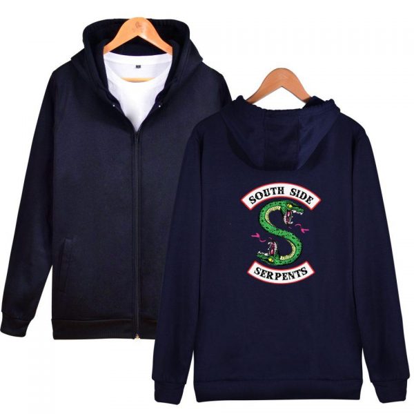 Riverdale Hoodies - Riverdale Series Double-Headed Snake Cool Zip Up Hoodie