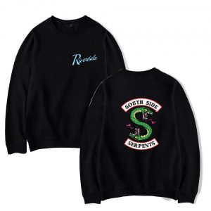 Riverdale Serpents Print Hoodie Long Sleeve Sport Pullover Plus Cashmere Cool Hooded Casual Sweatshirt Unisex 