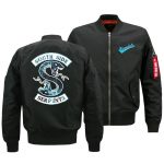 Riverdale Jackets - Solid Color Riverdale Air Force One Double-Headed Snake Icon Fleece Jacket