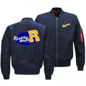 Riverdale Jackets - Solid Color Riverdale Air Force One Series Fleece Jacket