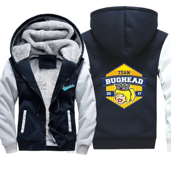 Riverdale Jackets - Solid Color Riverdale Bughead Fleece Jacket