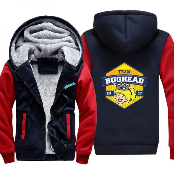 Riverdale Jackets - Solid Color Riverdale Bughead Fleece Jacket