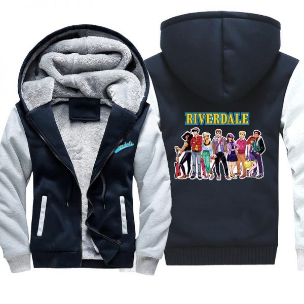 Riverdale Jackets - Solid Color Riverdale Character Icon Fleece Jacket