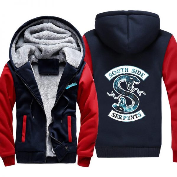 Riverdale Jackets - Solid Color Riverdale Double-Headed Snake Super Cool Fleece Jacket