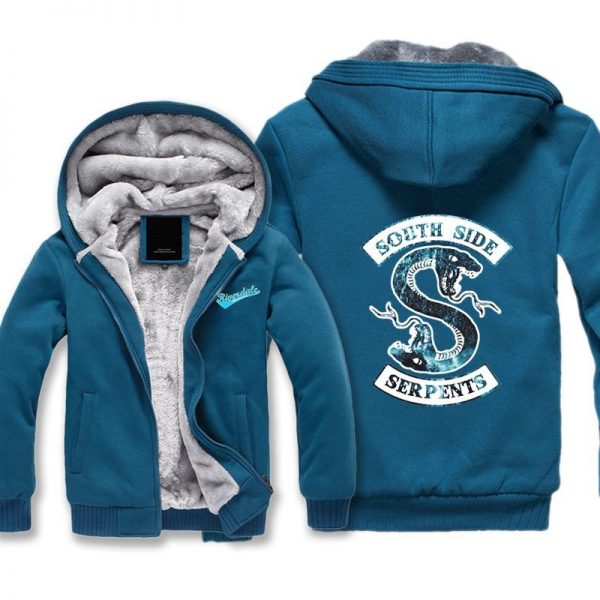 Riverdale Jackets - Solid Color Riverdale Double-Headed Snake Super Cool Fleece Jacket
