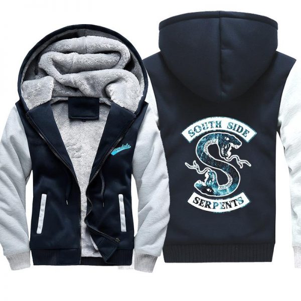 Riverdale Jackets - Solid Color Riverdale Double-Headed Snake Super Cool Fleece Jacket