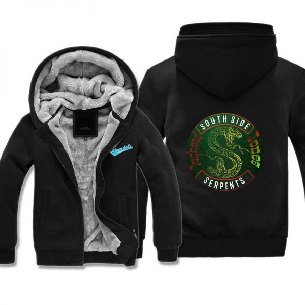 Riverdale Jackets - Solid Color Riverdale Double-Headed Snake Terror Fleece Jacket