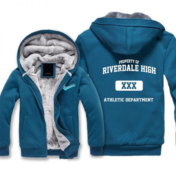 Riverdale Jackets - Solid Color Riverdale Series Athletic Department Fleece Jacket