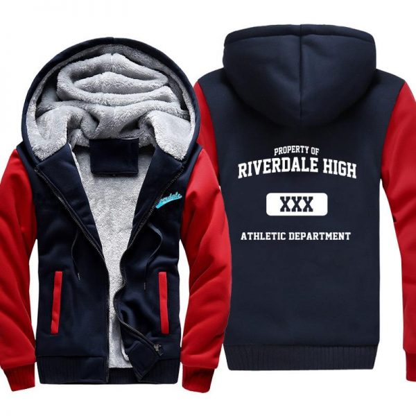 Riverdale Jackets - Solid Color Riverdale Series Athletic Department Fleece Jacket