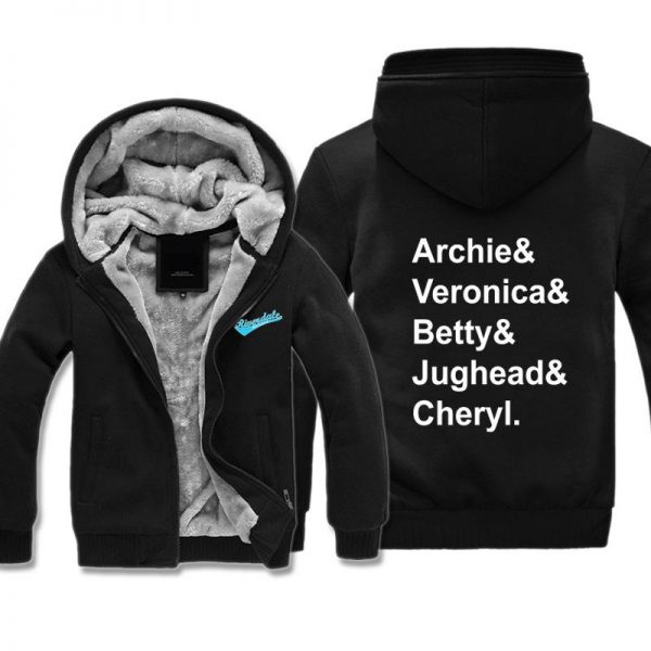 Riverdale Jackets - Solid Color Riverdale Super Cool Logo Icon Fleece Jacket