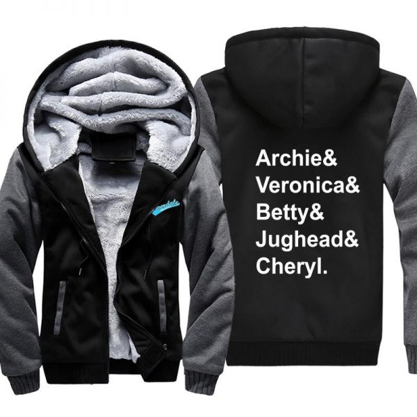 Riverdale Jackets - Solid Color Riverdale Super Cool Logo Icon Fleece Jacket
