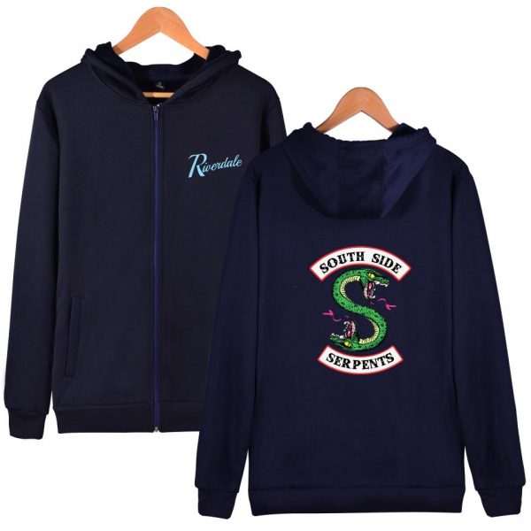 Riverdale Zip Up Hoodies - Riverdale TV Season One Super Cool Serpents Zip Up Hoodie