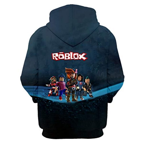 Roblox Hoodie - 3D Print Hooded Pullover for Teens