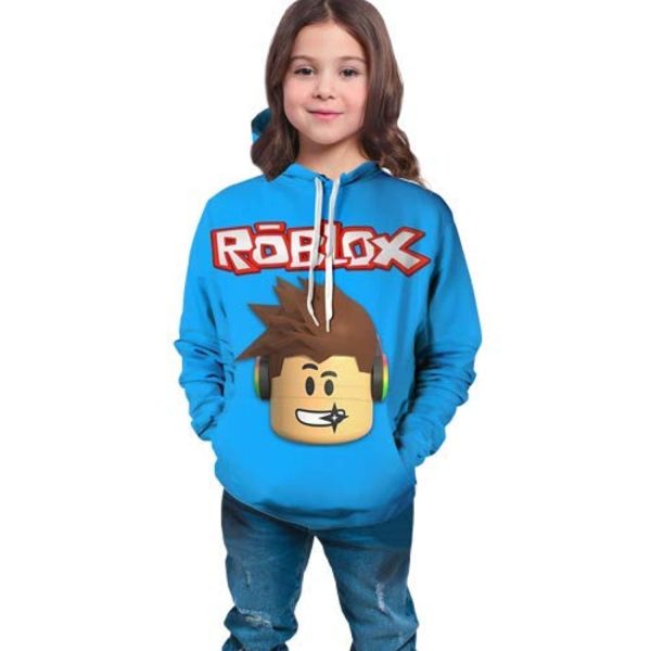Roblox Hoodie - 3D Print Hooded Pullover for Teens