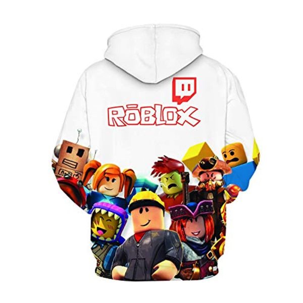 Roblox Hoodie - 3D Print Hooded Pullover for Teens