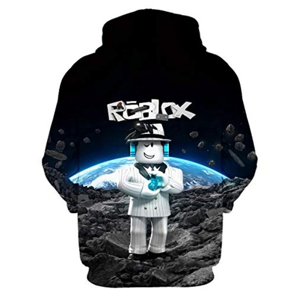 Roblox Hoodie - 3D Print Hooded Pullover for Teens