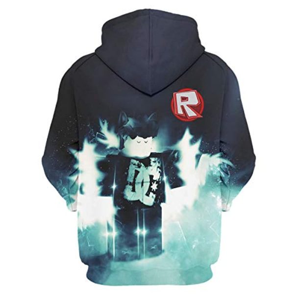 Roblox Hoodie - 3D Print Hooded Pullover for Teens
