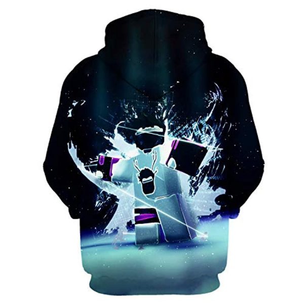 Roblox Hoodie - 3D Print Hooded Pullover for Teens