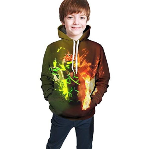 Roblox Hoodie - 3D Print Hooded Pullover for Teens