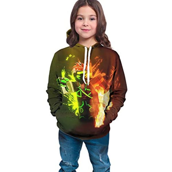 Roblox Hoodie - 3D Print Hooded Pullover for Teens
