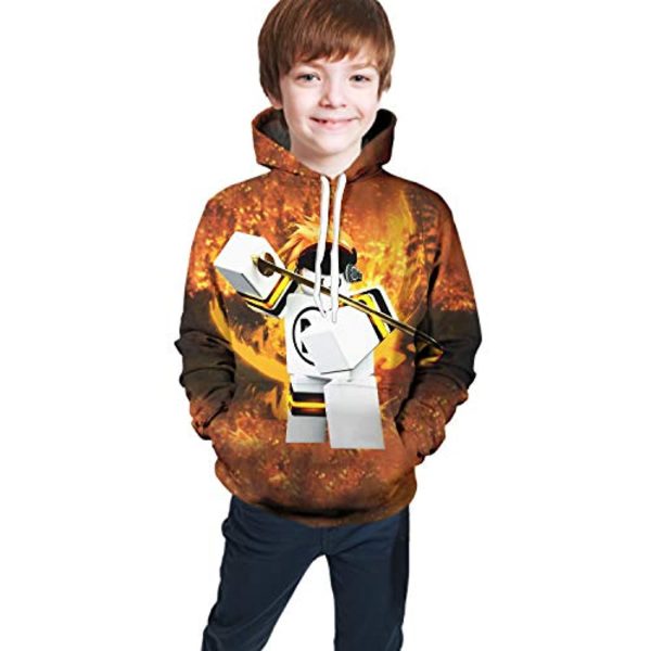 Roblox Hoodie - 3D Print Hooded Pullover for Teens