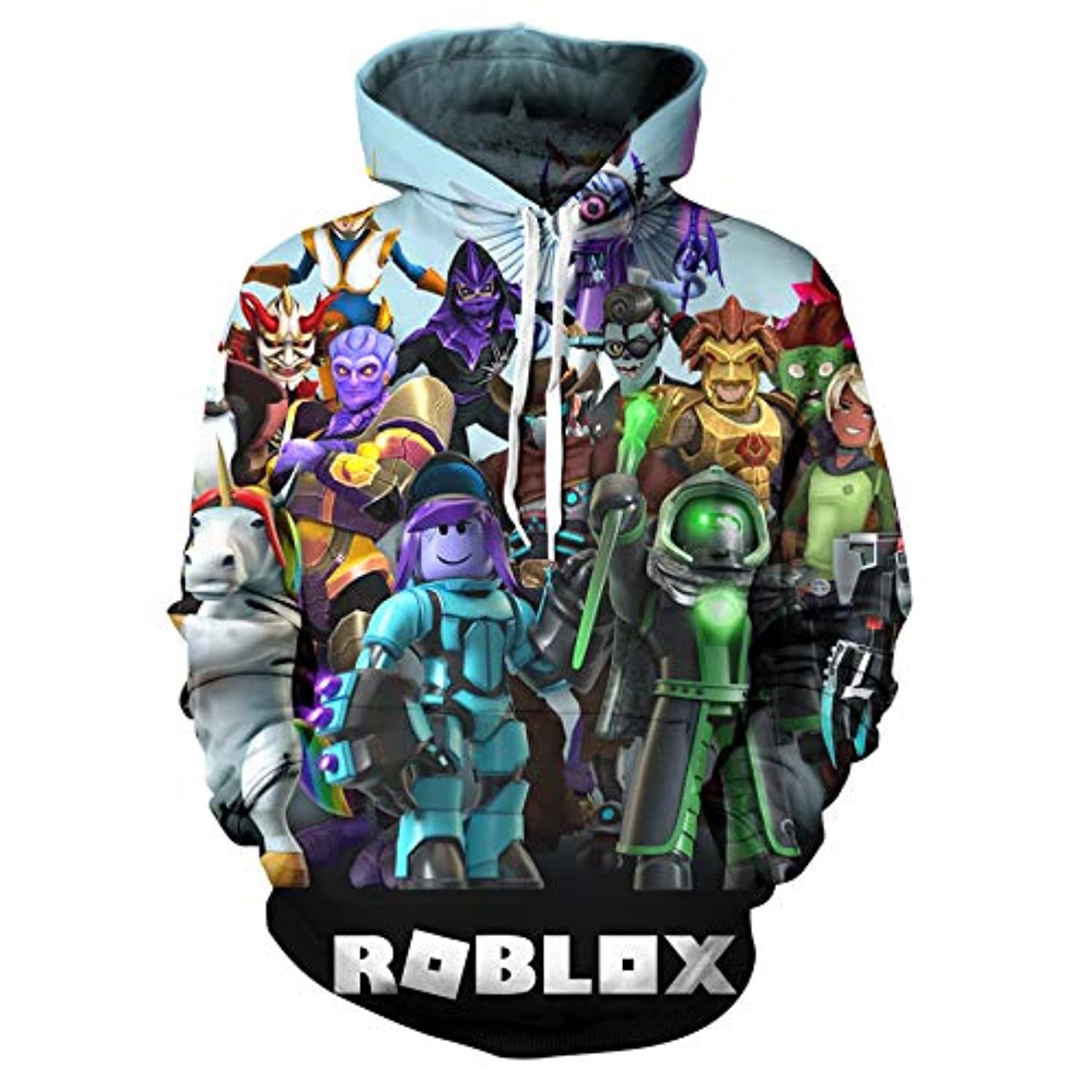 Roblox 3D Character Boys Girls Gaming Gamer Hoodie T Shirt Hoody Gift  Winter