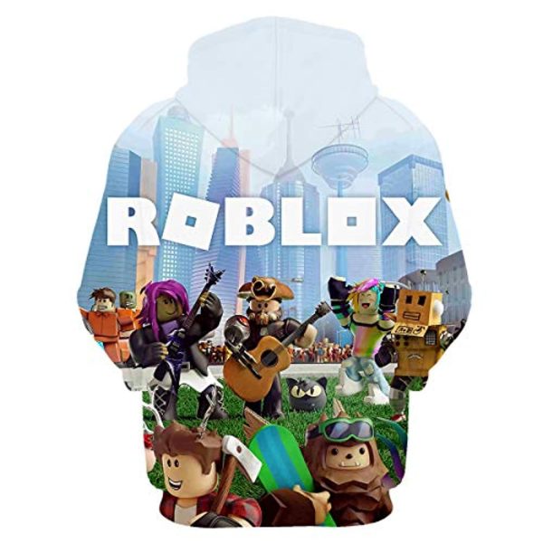 Roblox Hoodie - 3D Print Hooded Pullover for Teens