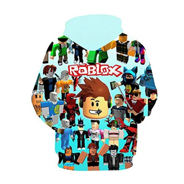 Roblox Hoodie - 3D Print Hooded Pullover for Teens