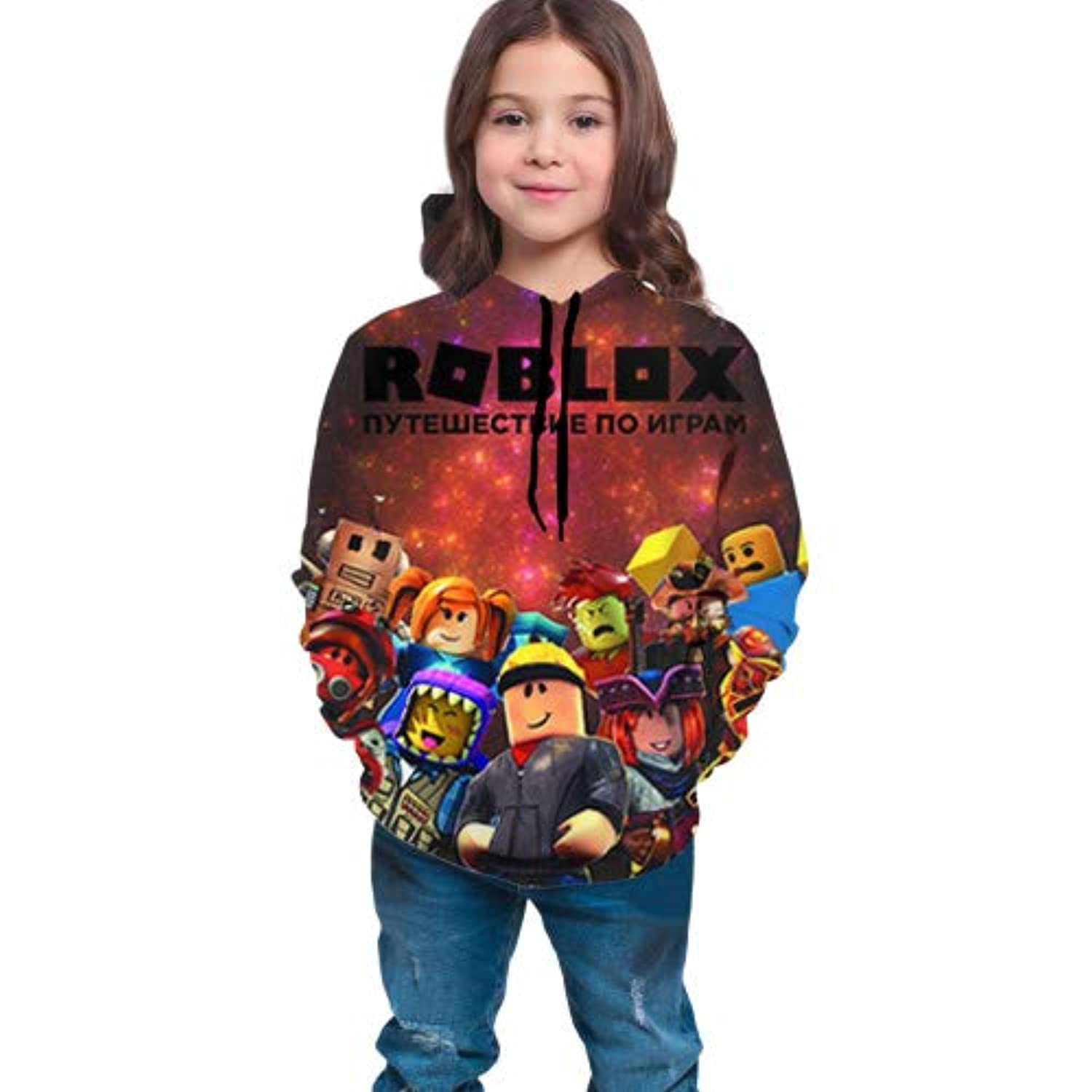 Kid Boy Roblox 3D Animation Digital 3D Printing Hoodie – Honeychildren