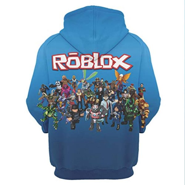 Roblox Hoodie - 3D Print Hooded Pullover for Teens