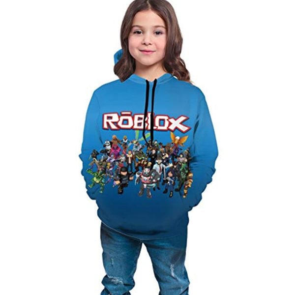 Roblox Hoodie - 3D Print Hooded Pullover for Teens