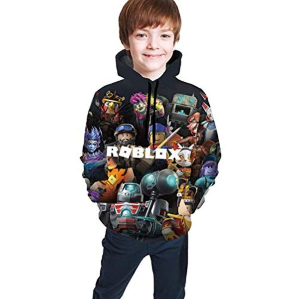 Roblox Hoodie - 3D Print Hooded Pullover for Teens