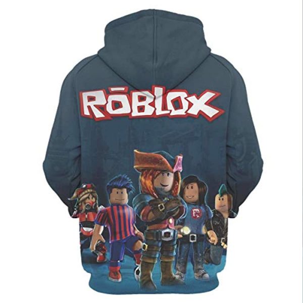 Roblox Hoodie - 3D Print Hooded Pullover for Teens