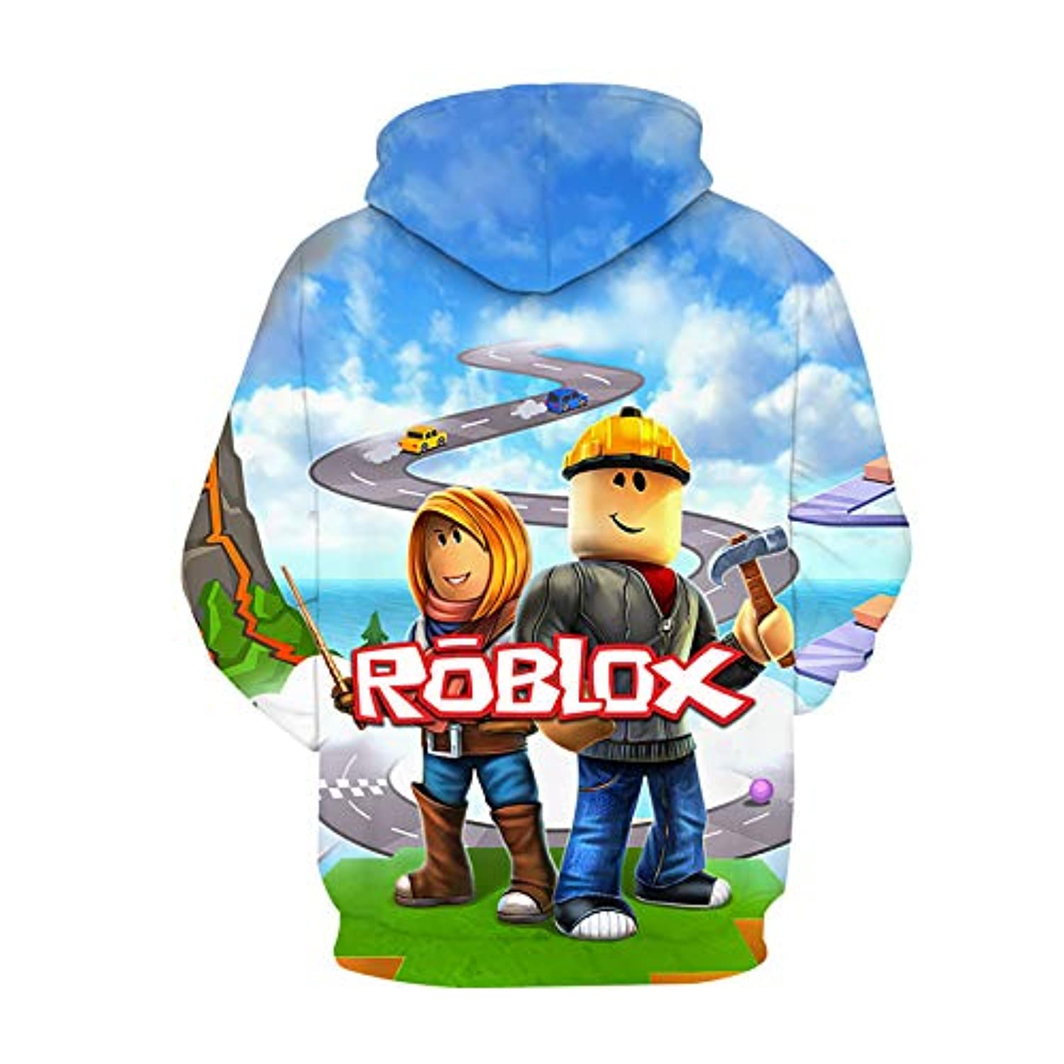 Hoodie Dos Desenhos Animados De Crianças Roblox Moda 3d Primavera