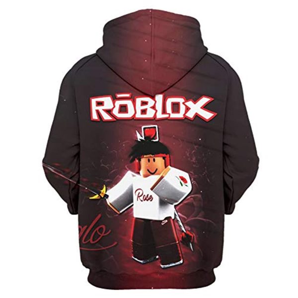 Roblox Hoodie - 3D Print Hooded Pullover for Teens