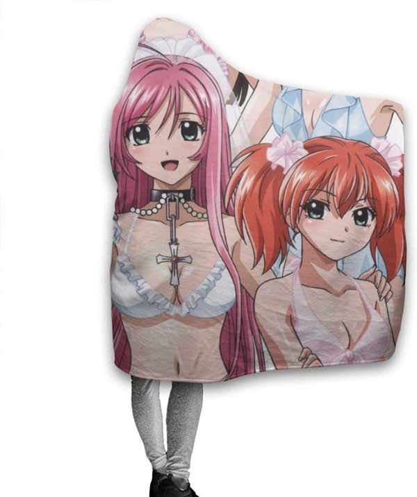 Rosario Vampire Hooded Blanket - Flannel Blanket