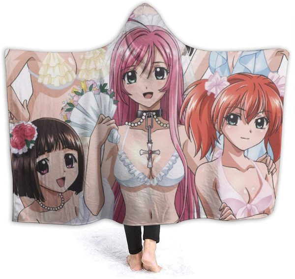 Rosario Vampire Hooded Blanket - Flannel Blanket