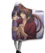 Rurouni Kenshin Pilling Proof Flannel Hooded Blanket