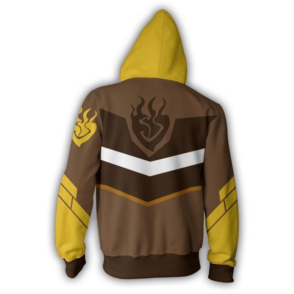RWBY Anime Cosplay Costume Sweatshirt Zip Up Hoodie