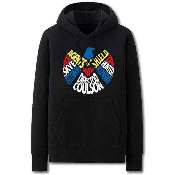 S.H.I.E.L.D. Hoodies - Solid Color Hydra Iron Man One-Eyed Man Super Cool Fleece Hoodie