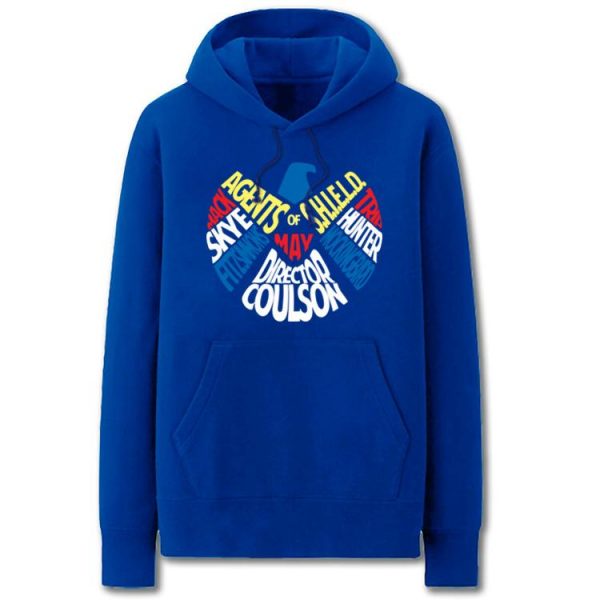 S.H.I.E.L.D. Hoodies - Solid Color Hydra Iron Man One-Eyed Man Super Cool Fleece Hoodie